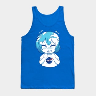 Earth-chan Blue planet Tank Top